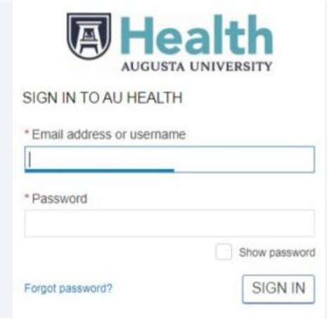 To become a VIP, you need to sign up at your next appointment and get an email confirming your status. . Augusta university patient portal login